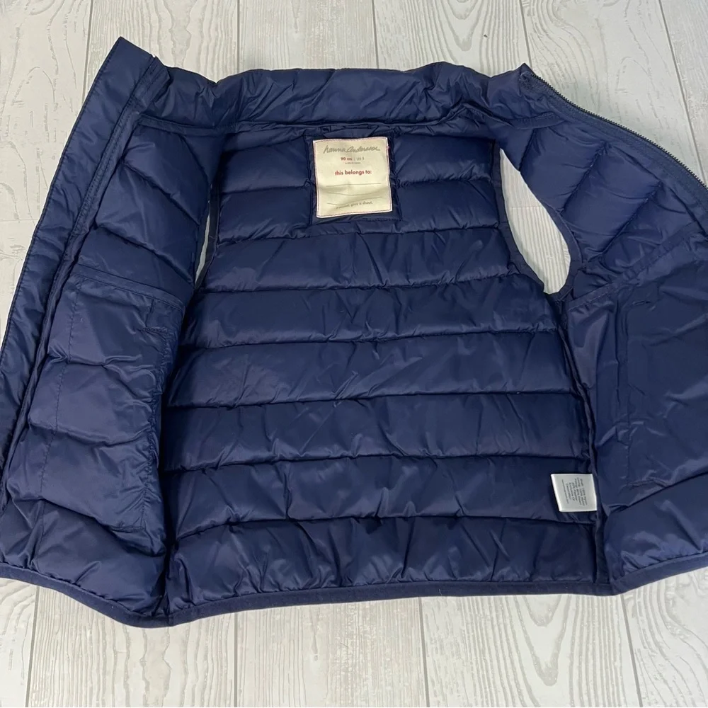 Hanna Andersson Blue Down Puffer Vest